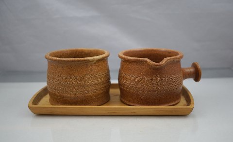 Sukker/fløde i keramik uden træbakke