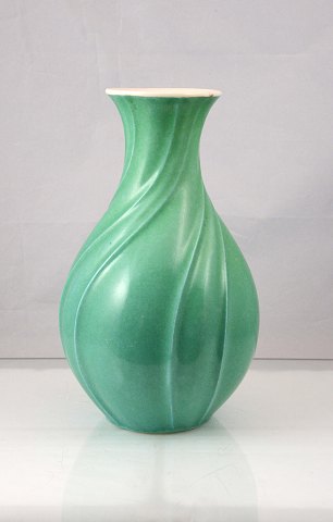 Grøn Lyngby porcelæns vase