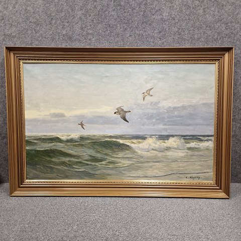 Carl Høyrup
maleri
Fugle over hav