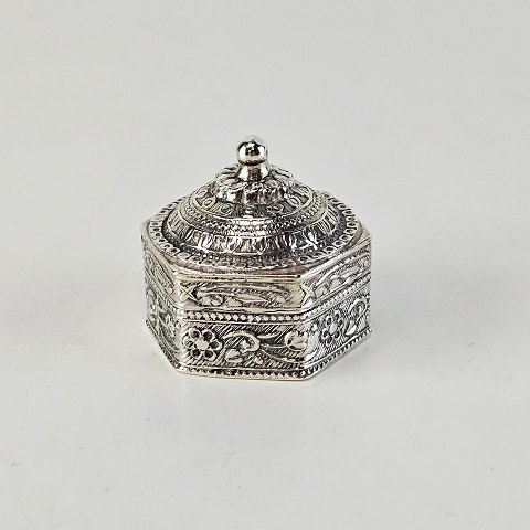 Sølvdåse 800s3,5 cm