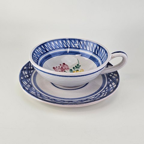 Syberg tekop Blå med blomst