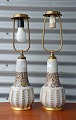 Et par bordlamper af Dahl Jensen.