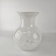 Holmegaard glas vase hvide striber
20 cm