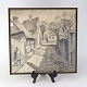Ejnar Gross tegningNørresundby35x37 cm