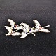 BrocheFem svaner fra Norden925S